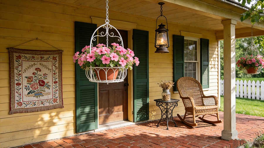 Simply styled porch