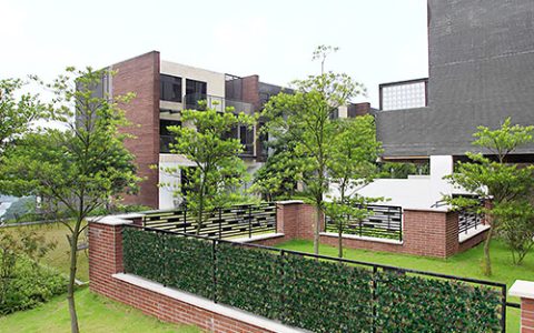 Year-Round Elegant Artificial Green Fence in Copenhagen, Denmark