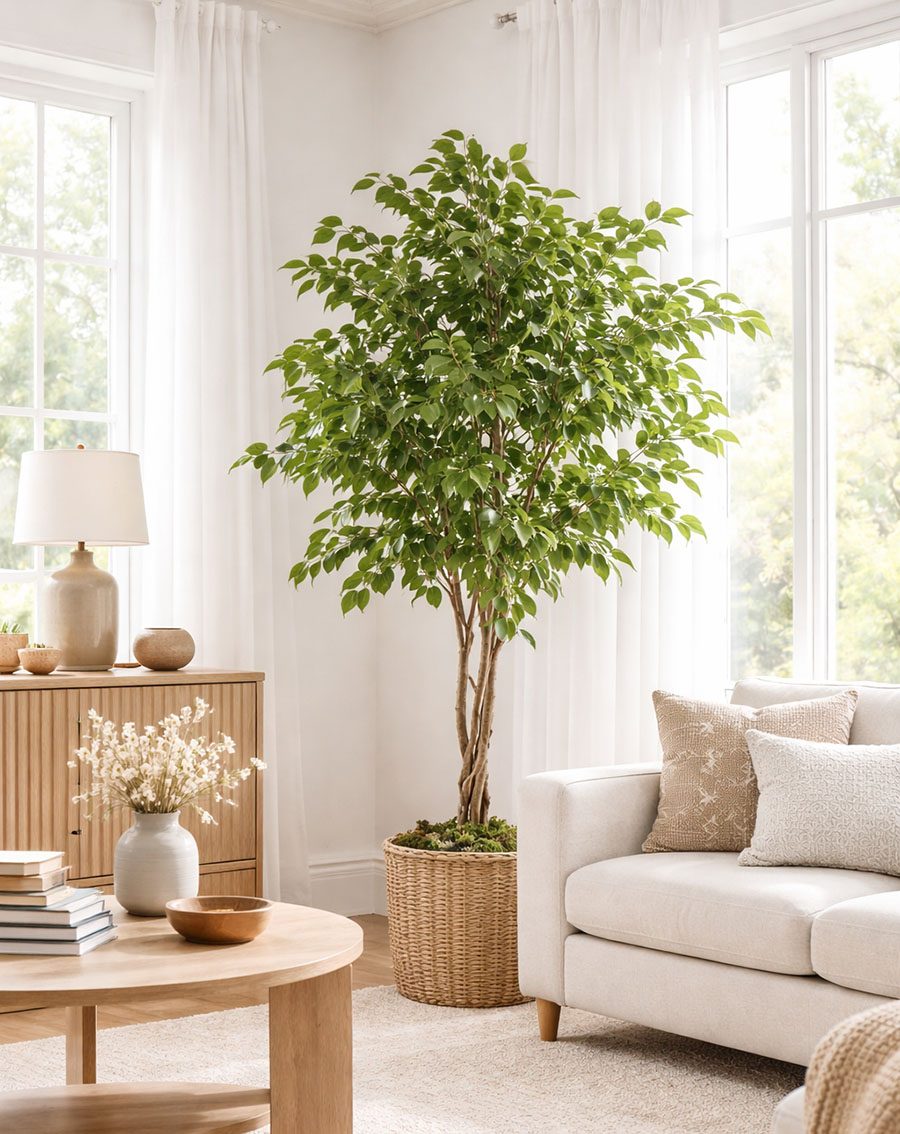 The Top Artificial Plants for 2026 2 potted ficus tree