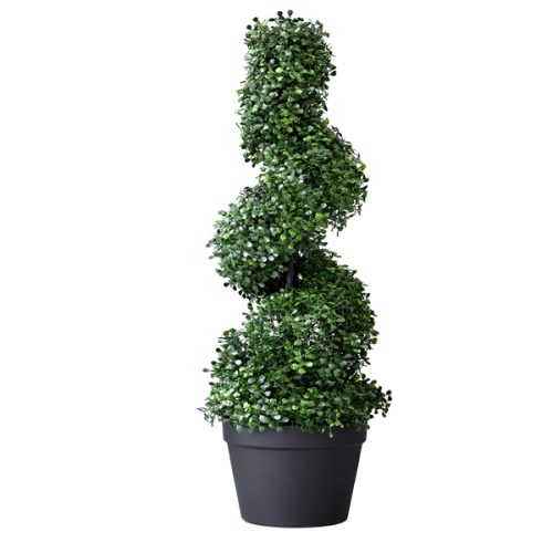 Uncategorized Boxwood Spiral Topiary Artificial Tree