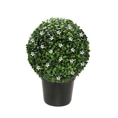 Artificial Boxwood & Jasmine Topiary Tree