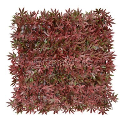 Artificial Red Maple Leaf Wall Panel