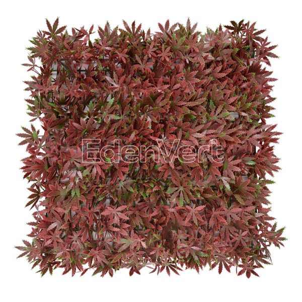 Artificial Red Maple Leaf Wall Panel