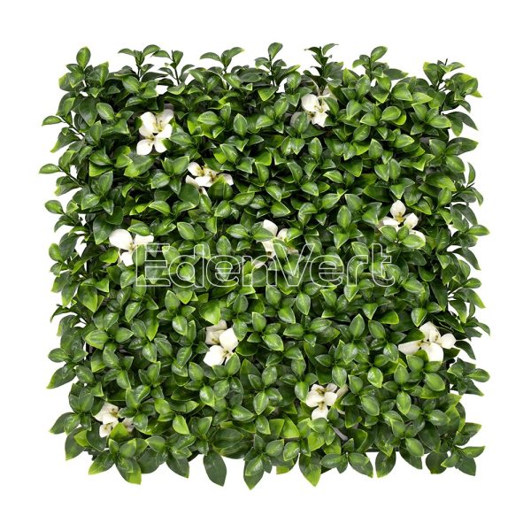 White Flower Artificial Gardenia Wall Covering