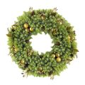 Artificial Christmas Wreath with Golden Ball