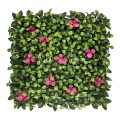Bright Red Floral Artificial Gardenia Wall Panel