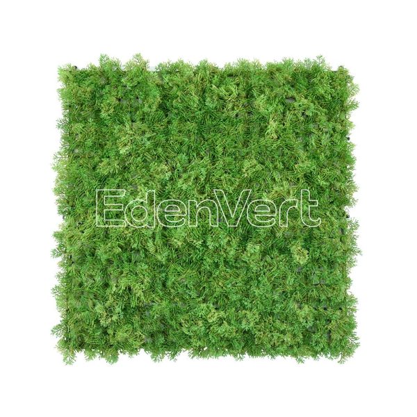 Deep Green Artificial Forest Moss Wall