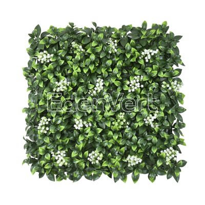Realistic Artificial Gardenia Hedge Panel