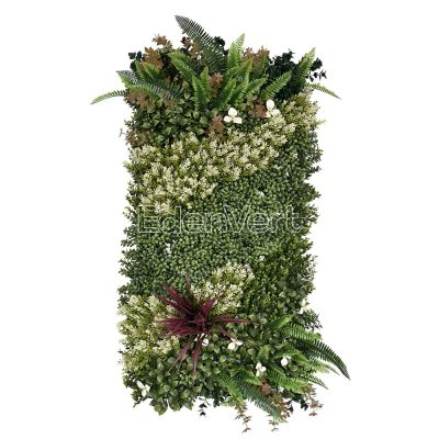 White Blossom Artificial Flower Garden Wall