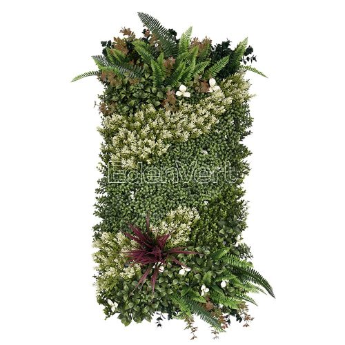  White Blossom Artificial Flower Garden Wall