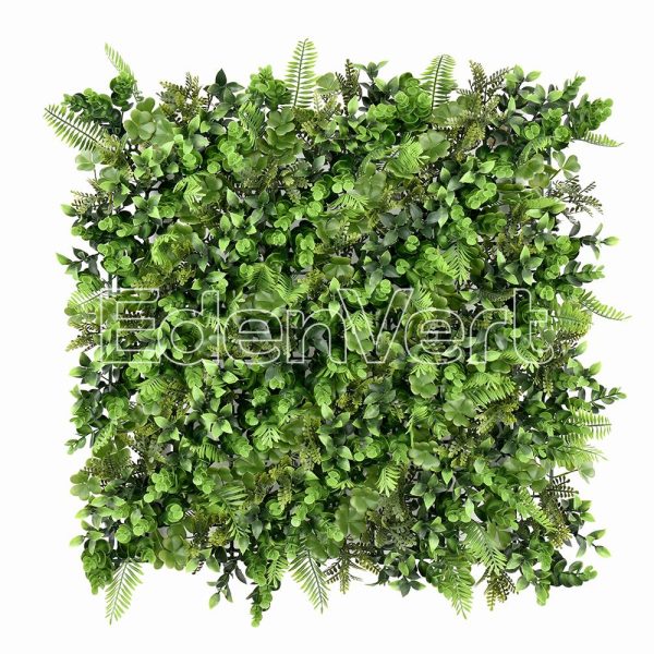 Green Wind Faux Plant Panel