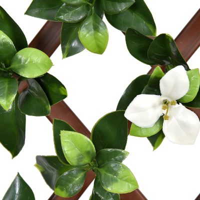 Gardenia PVC Fence with Flowers