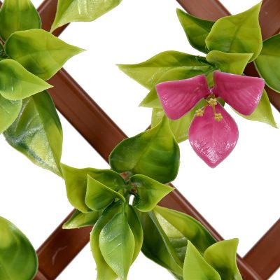 Bougainvillea PVC Fence with Flowers