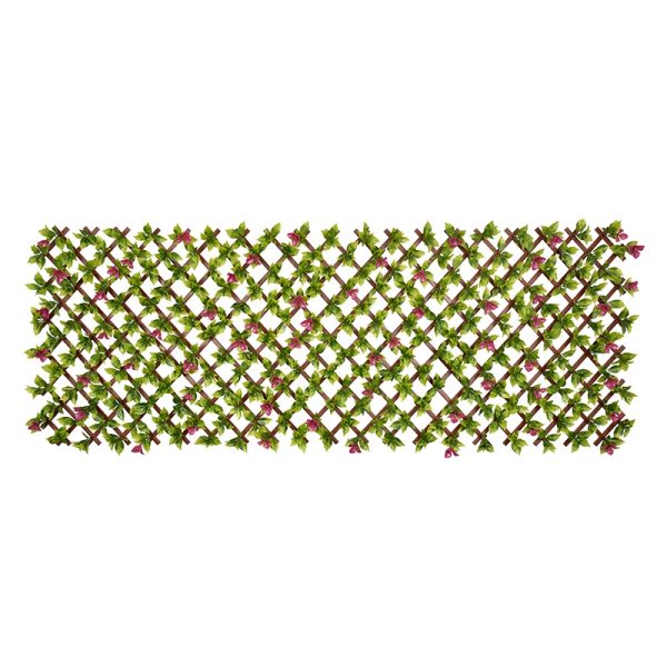 Bougainvillea PVC Fence with Flowers