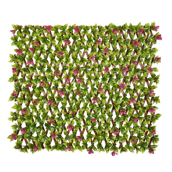 Bougainvillea PVC Fence with Flowers