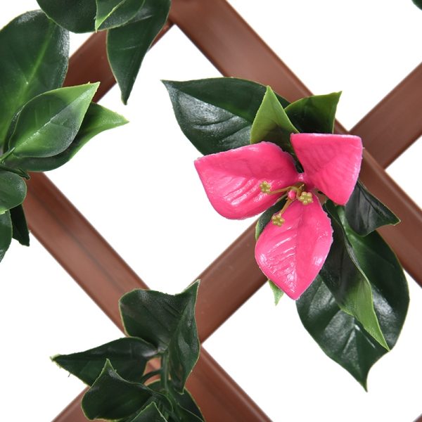 Bougainvillea PVC Fence with Flowers Balcony Privacy