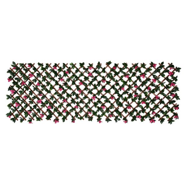 Bougainvillea PVC Fence with Flowers Balcony Privacy