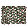 Bougainvillea PVC Fence with Flowers Balcony Privacy