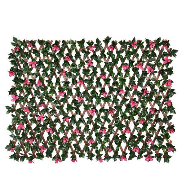 Bougainvillea PVC Fence with Flowers Balcony Privacy