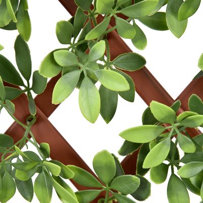Artificial Schefflera PVC Fence