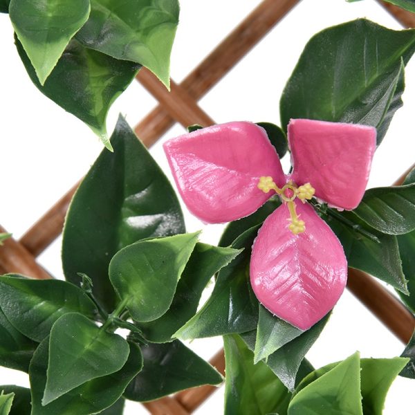Bougainvillea Bamboo Fence with Flowers