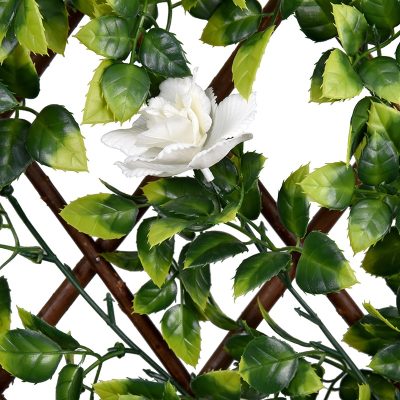 Rose Willow Fence with Flowers for Party Decoration