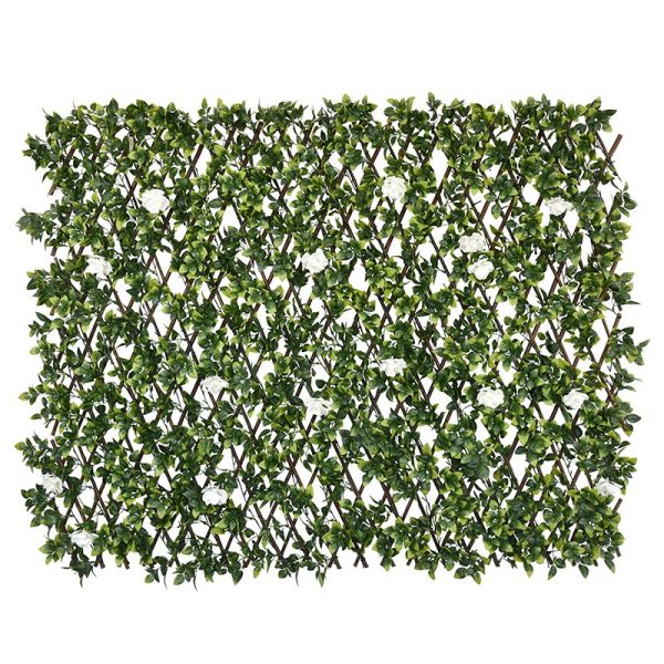 Rose Willow Fence with Flowers for Party Decoration