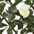Rose Willow Fence with Flowers