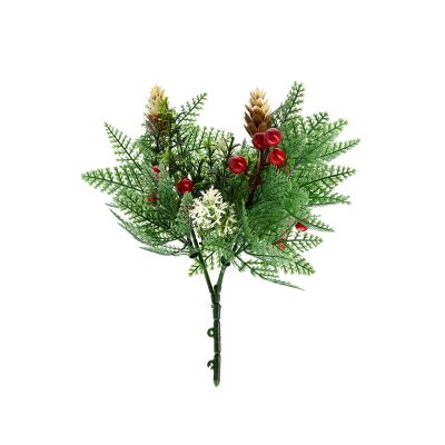 Artificial Cypress and Berry Branches for Christmas Decor